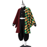 Demon Slayer Cosplay Costume Giyu Tomioka Water Hashira Uniform with Embroidery - Premium Quality Cosplay Outfit for Anime Fans